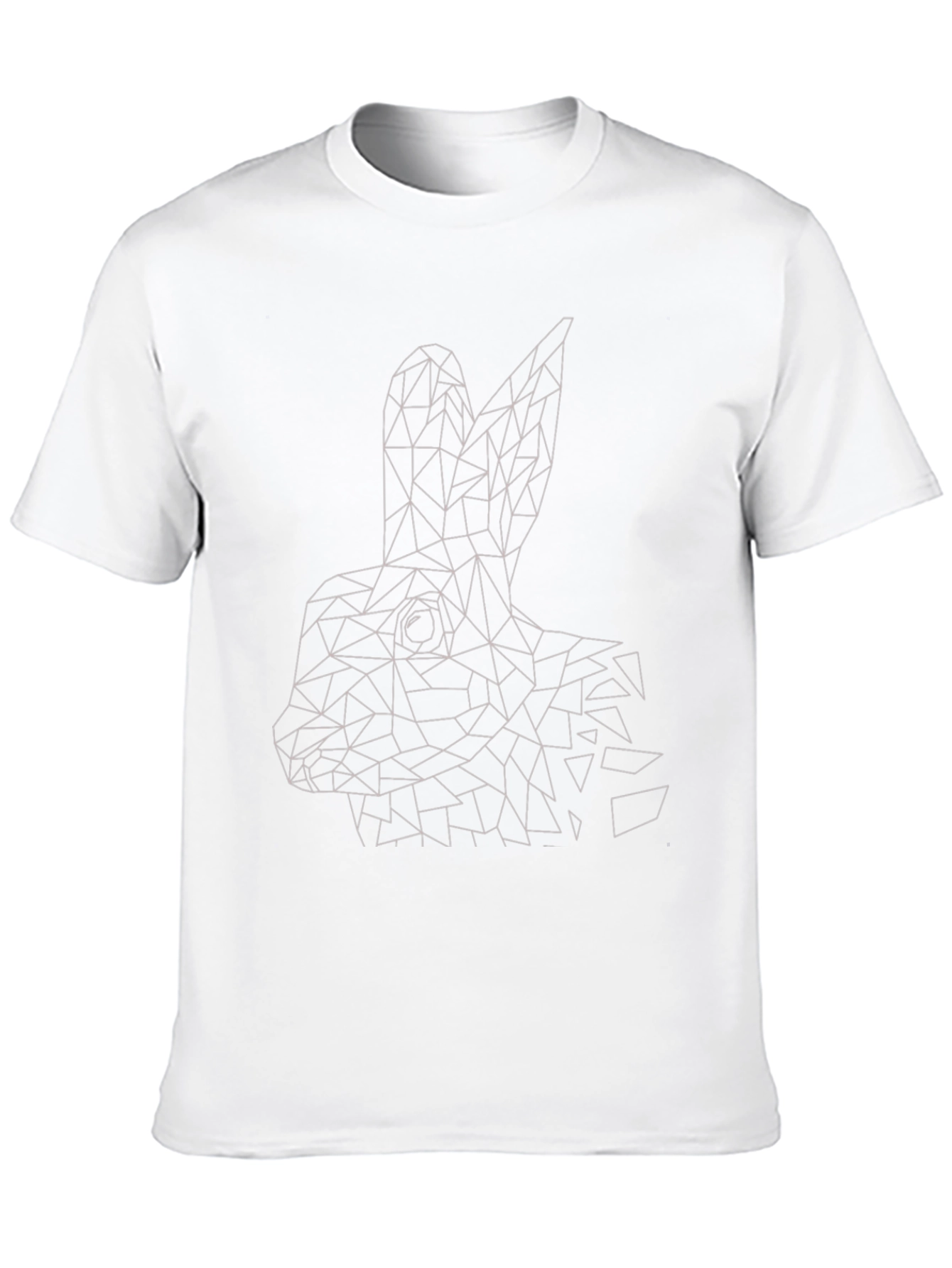 Geometric Rabbit T-Shirt - Modern Minimalist Design