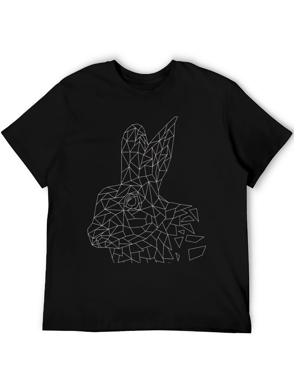 Geometric Rabbit T-Shirt - Modern Minimalist Design