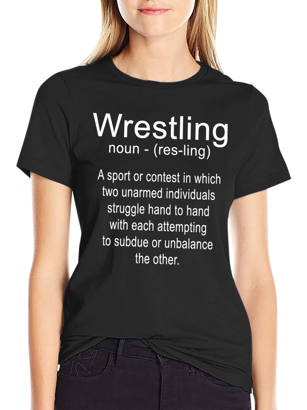 Wrestling Definition T-Shirt - Sporty & Humorous