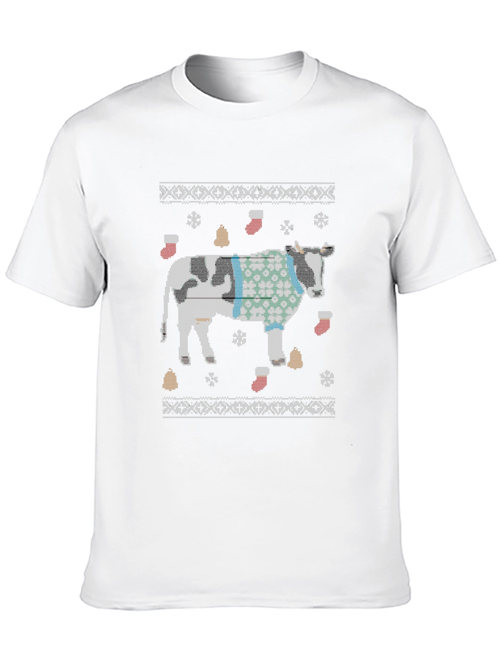 Funny Cow Christmas Sweater T-Shirt