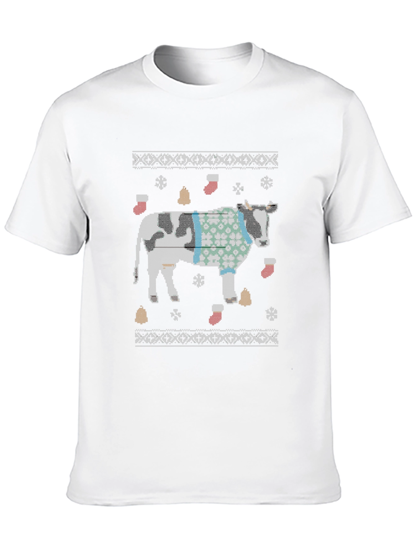 Funny Cow Christmas Sweater T-Shirt