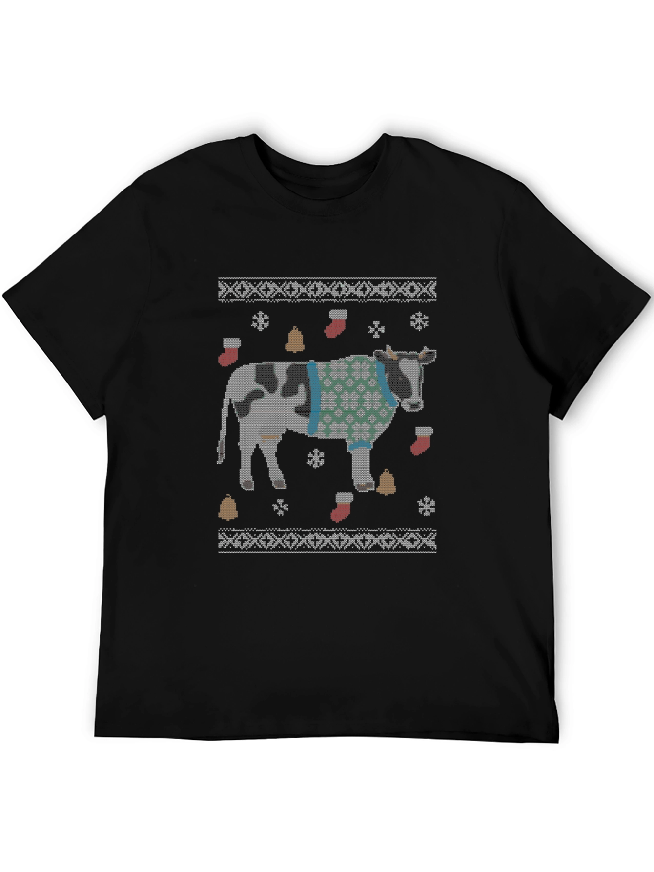 Funny Cow Christmas Sweater T-Shirt
