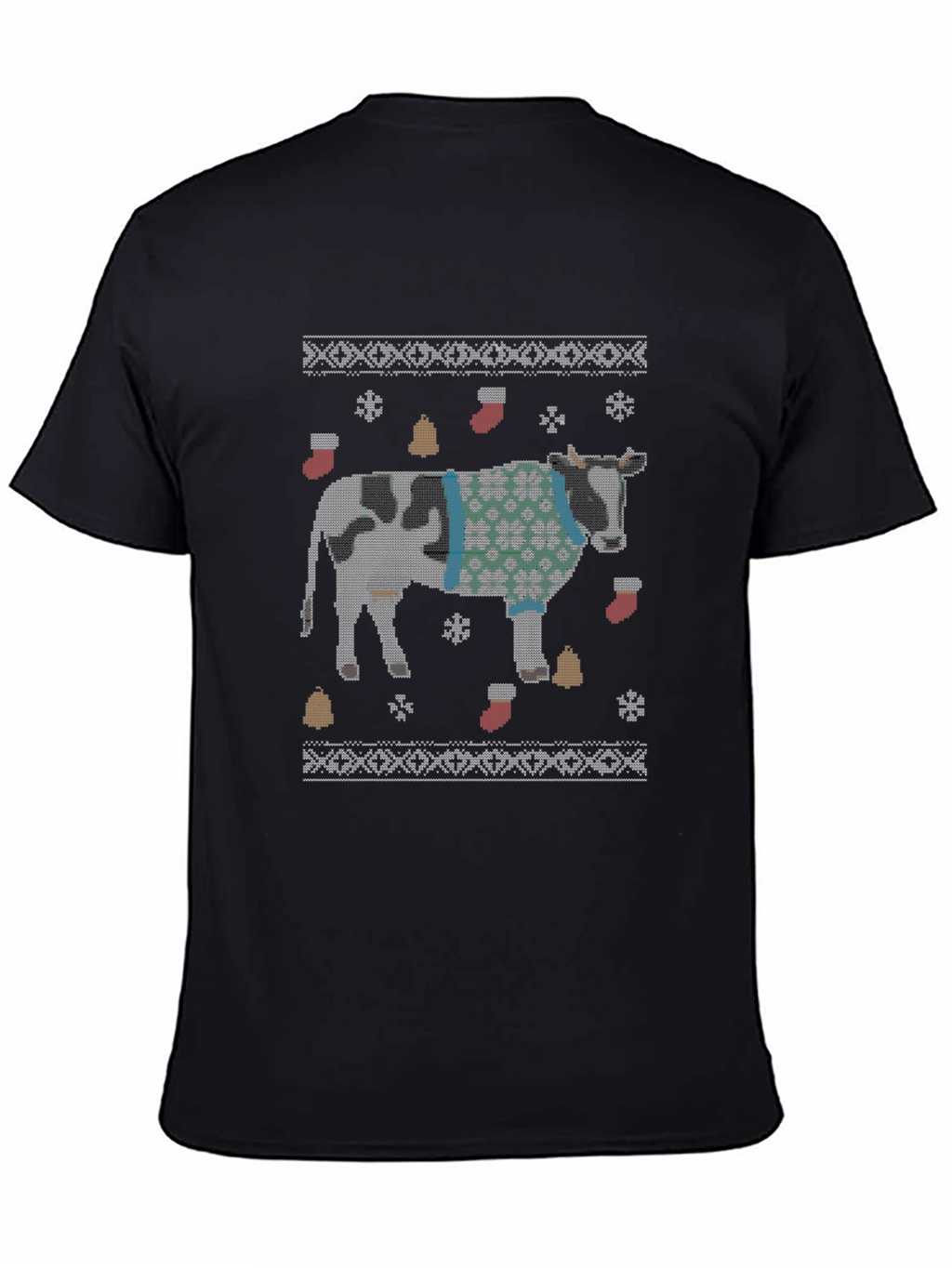 Funny Cow Christmas Sweater T-Shirt