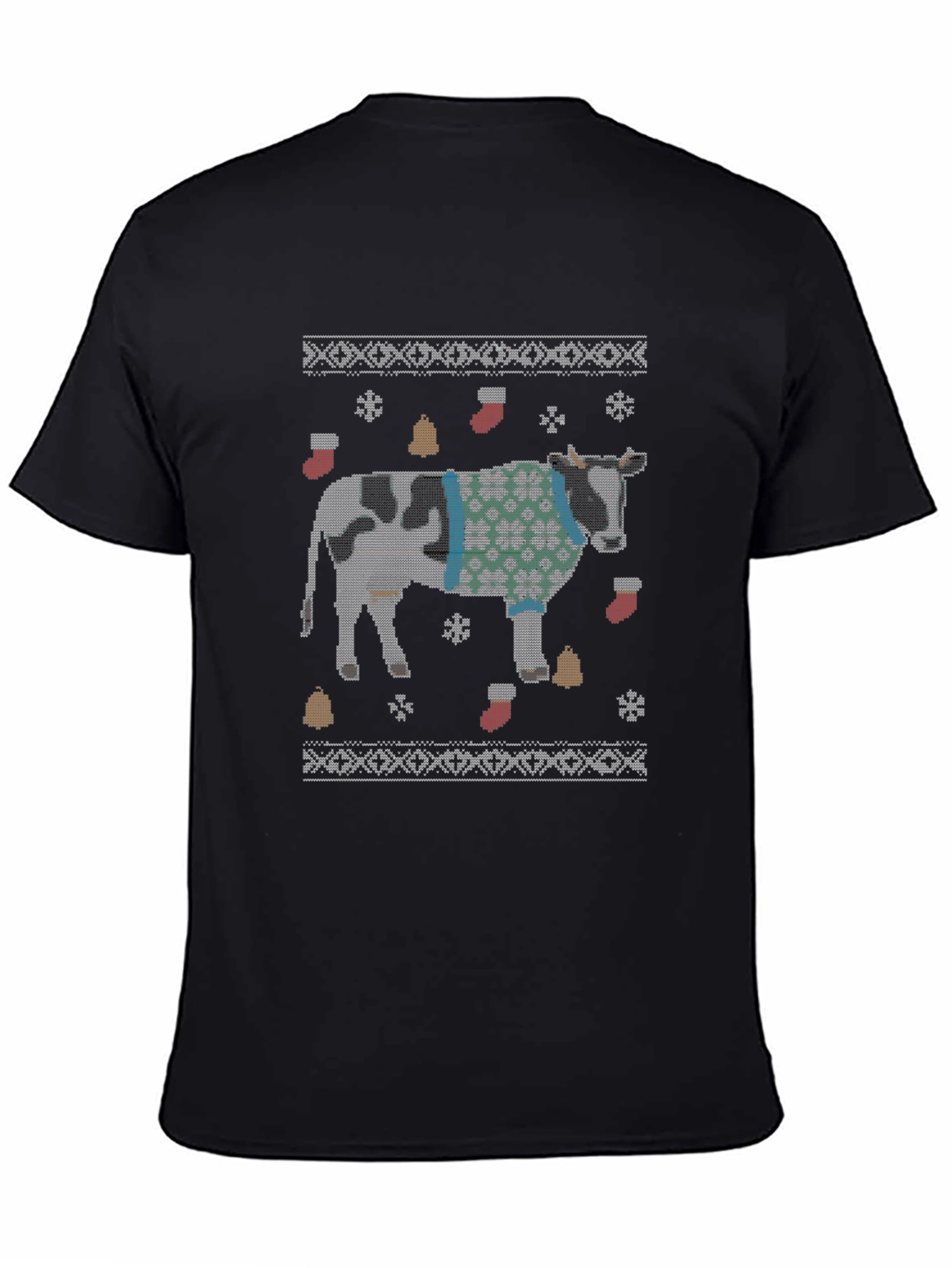 Funny Cow Christmas Sweater T-Shirt
