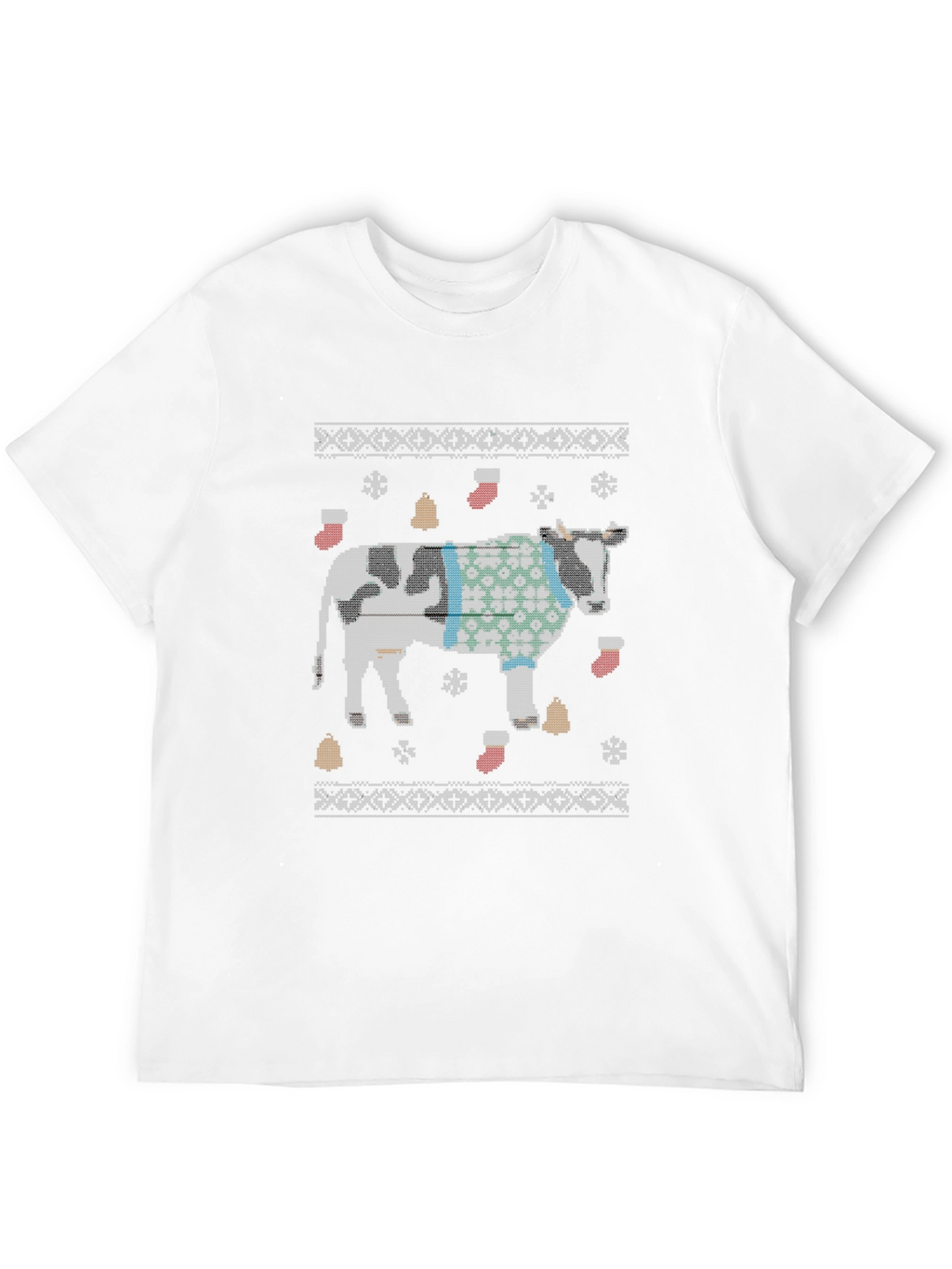 Funny Cow Christmas Sweater T-Shirt