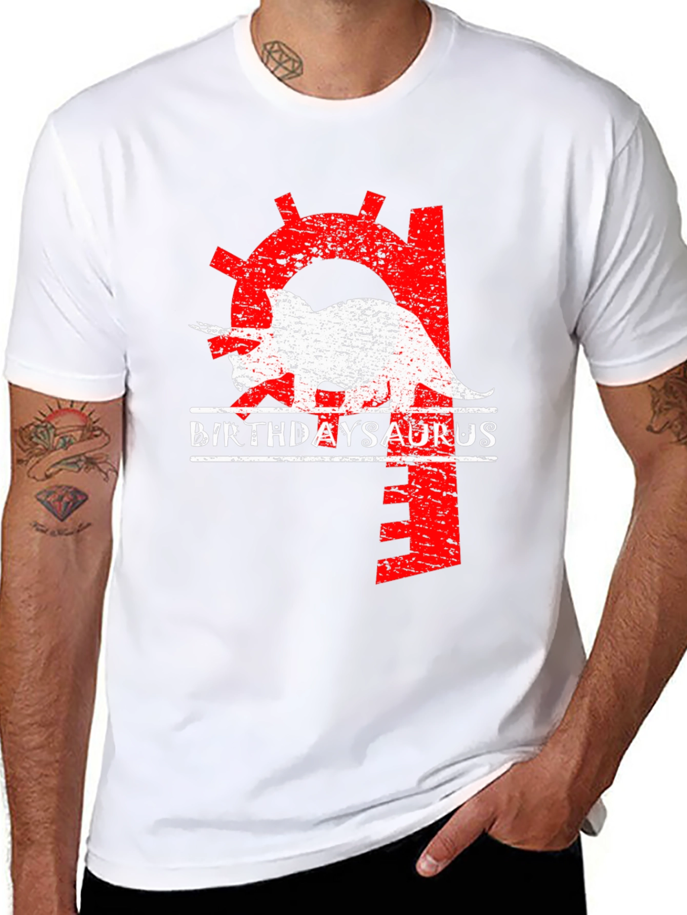 Birthday Triceratops T-Shirt - Dinosaur Birthday Gift