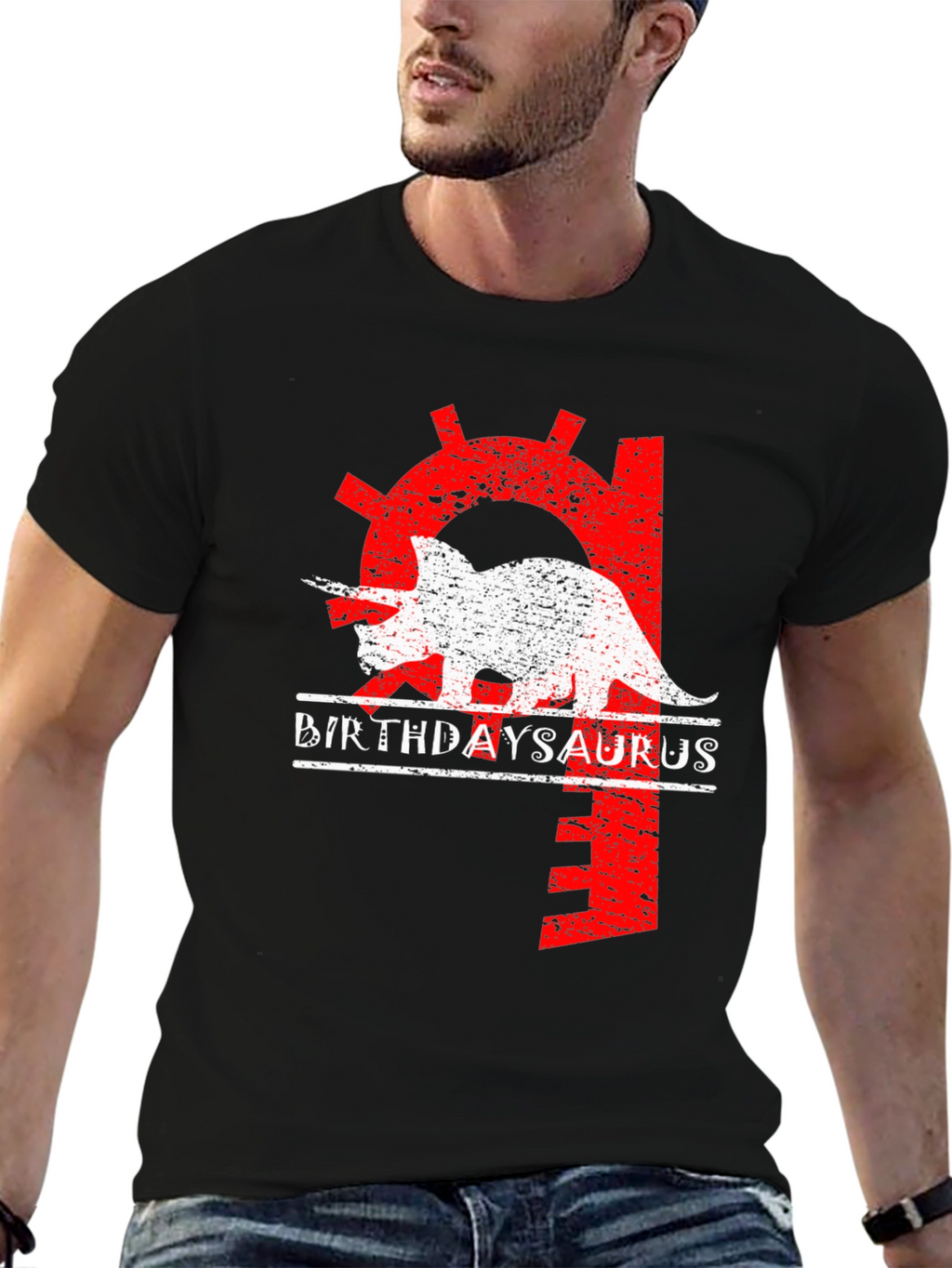 Birthday Triceratops T-Shirt - Dinosaur Birthday Gift