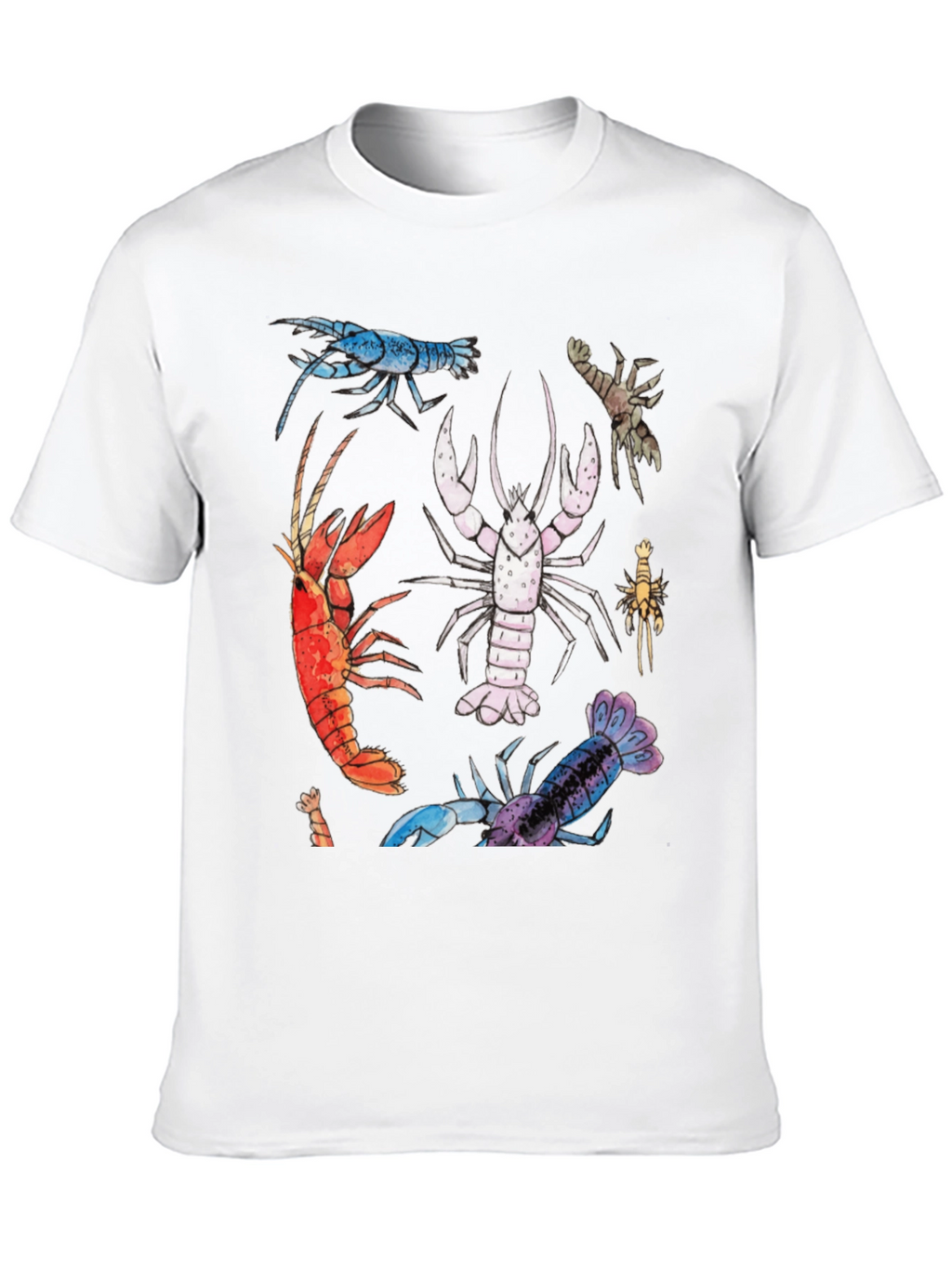 Lobster Graphic Tee - Black Cotton T-Shirt