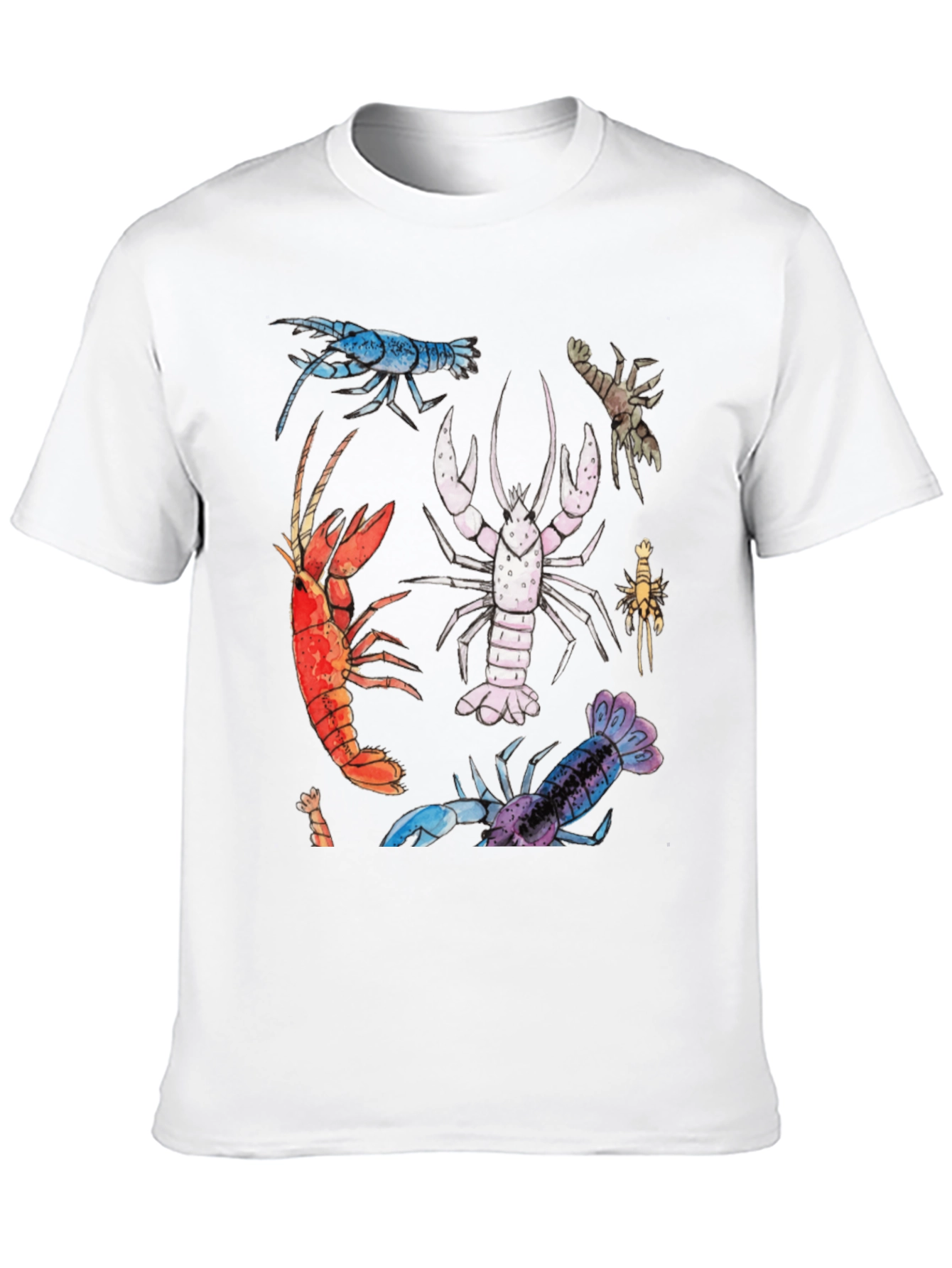 Lobster Graphic Tee - Black Cotton T-Shirt