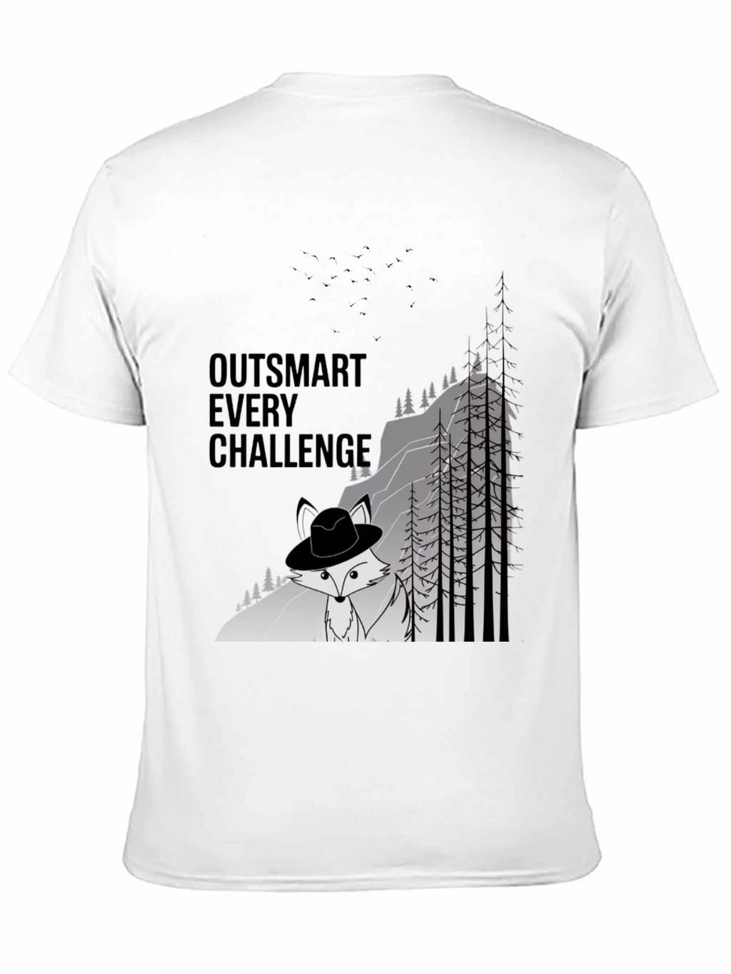 Outsmart Challenge Black Graphic Tee