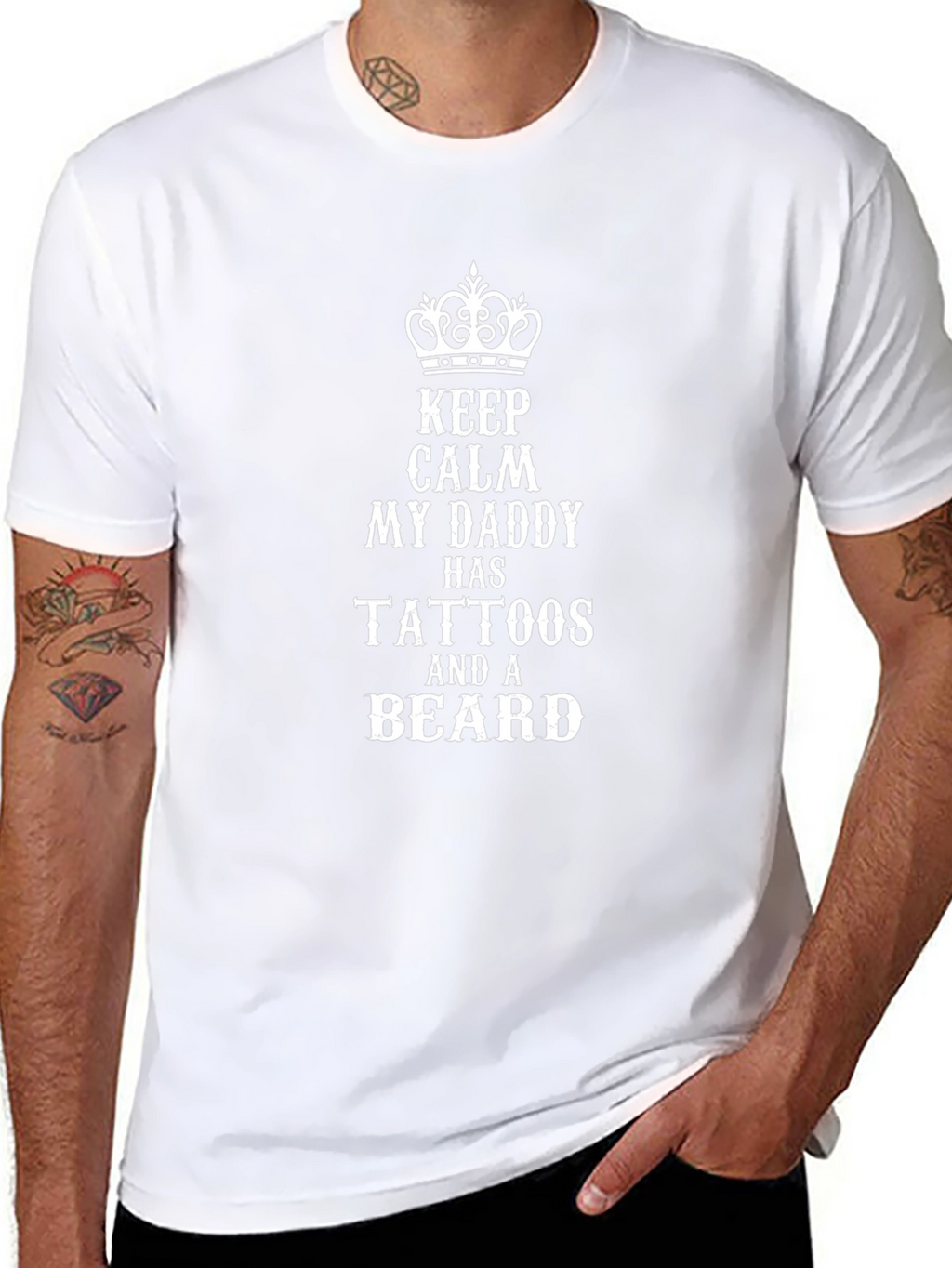 Tattooed Daddy T-Shirt - Keep Calm Novelty Tee