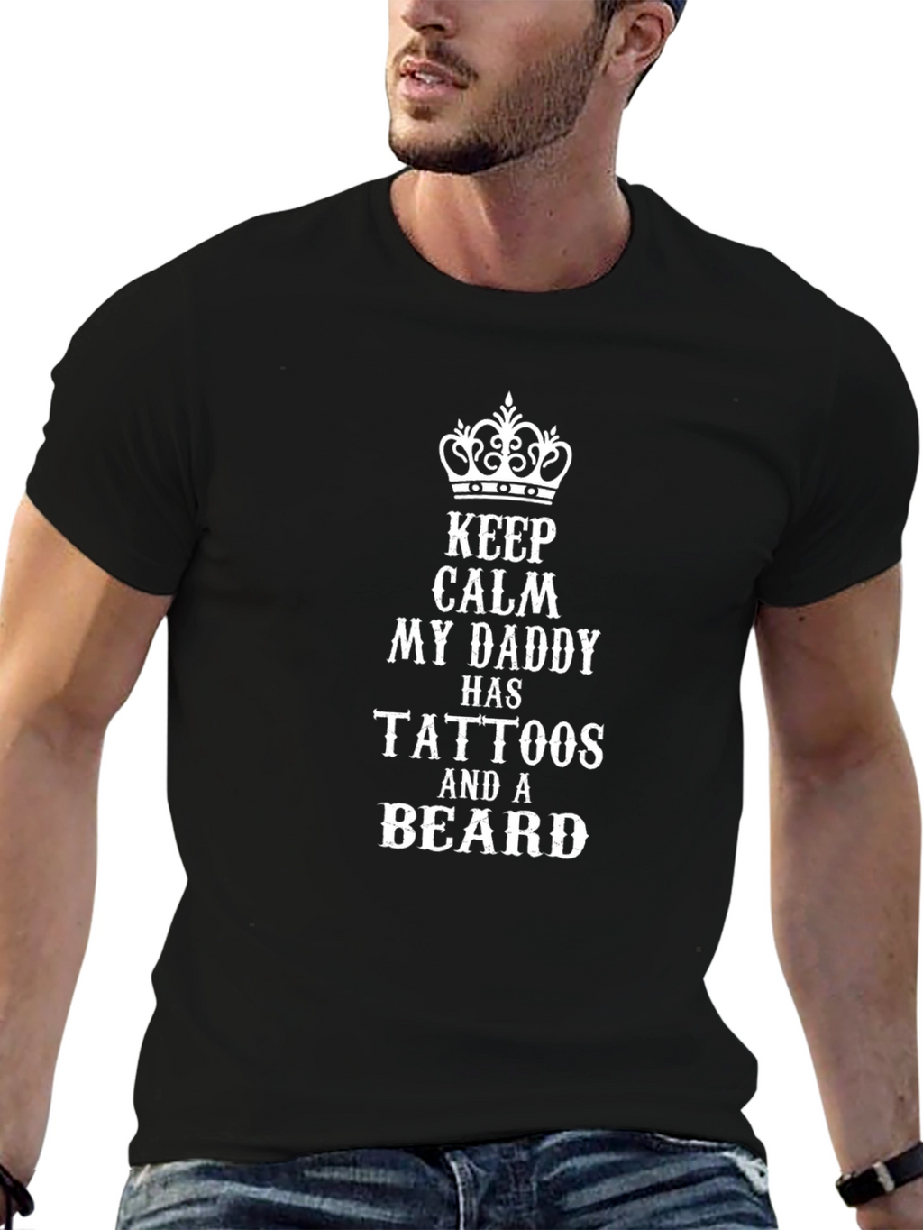 Tattooed Daddy T-Shirt - Keep Calm Novelty Tee