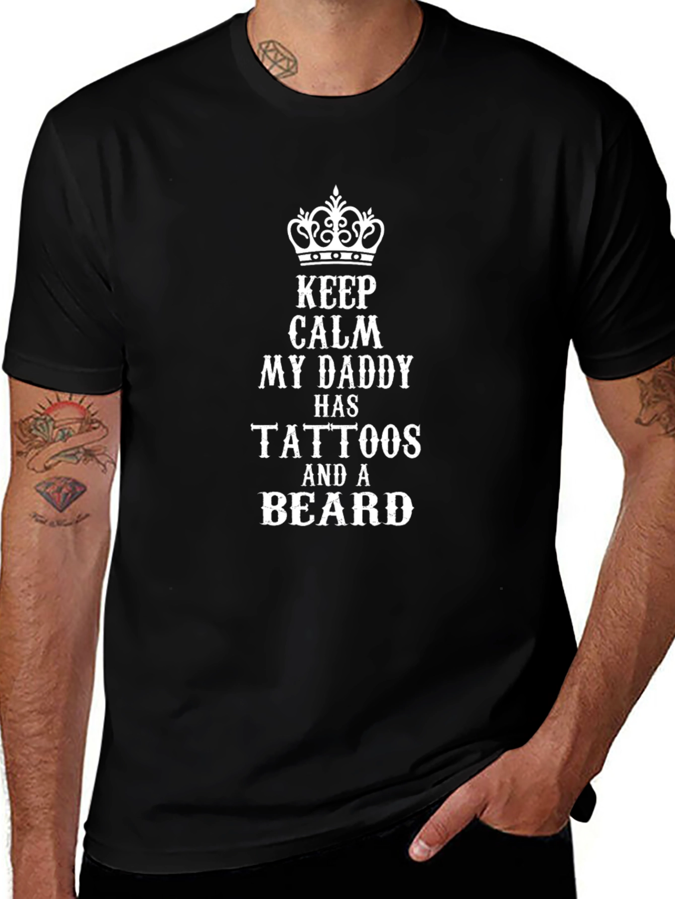 Tattooed Daddy T-Shirt - Keep Calm Novelty Tee