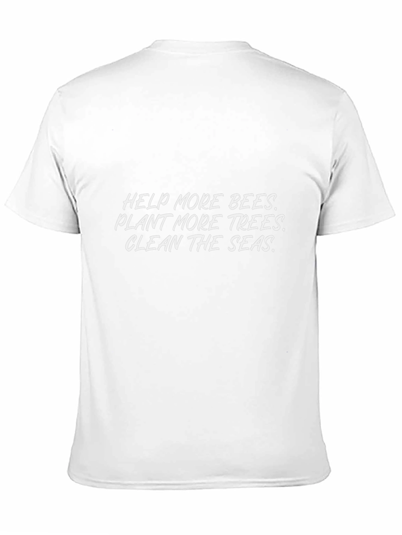 Eco-Friendly Tee: Help Bees Plant Trees Clean Seas