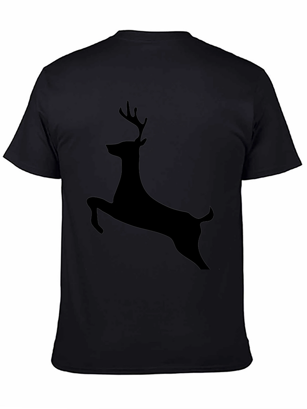 Black Deer Silhouette Graphic Tee