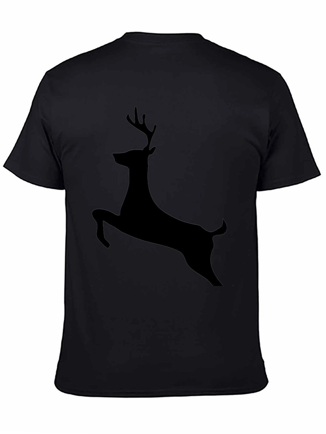 Black Deer Silhouette Graphic Tee