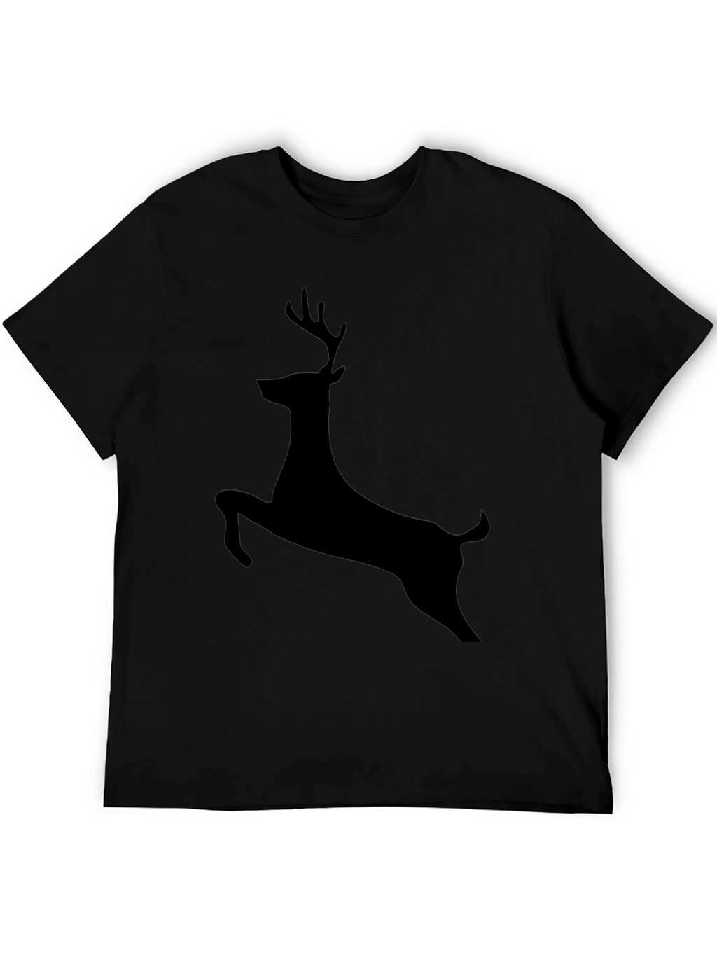 Black Deer Silhouette Graphic Tee