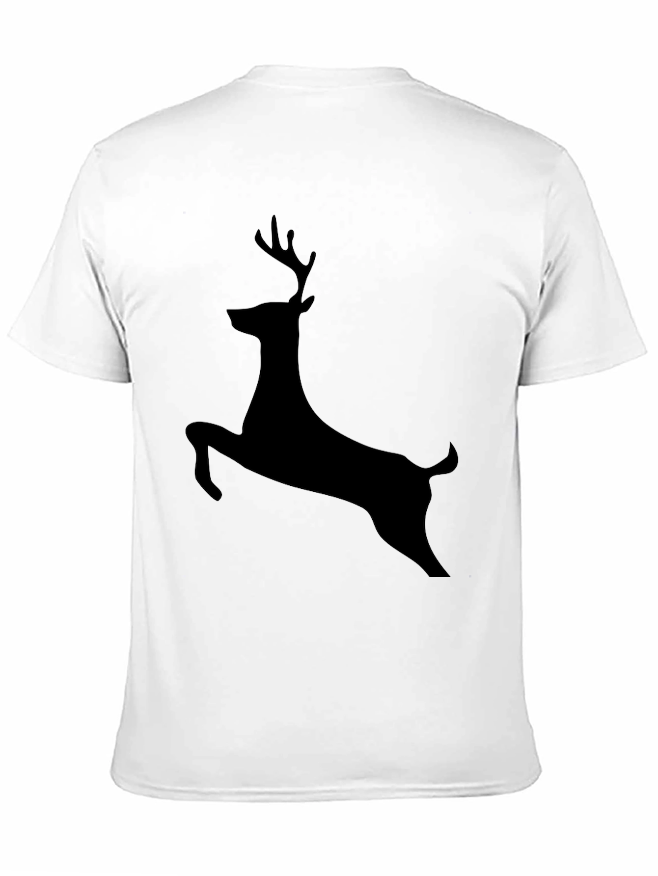 Black Deer Silhouette Graphic Tee