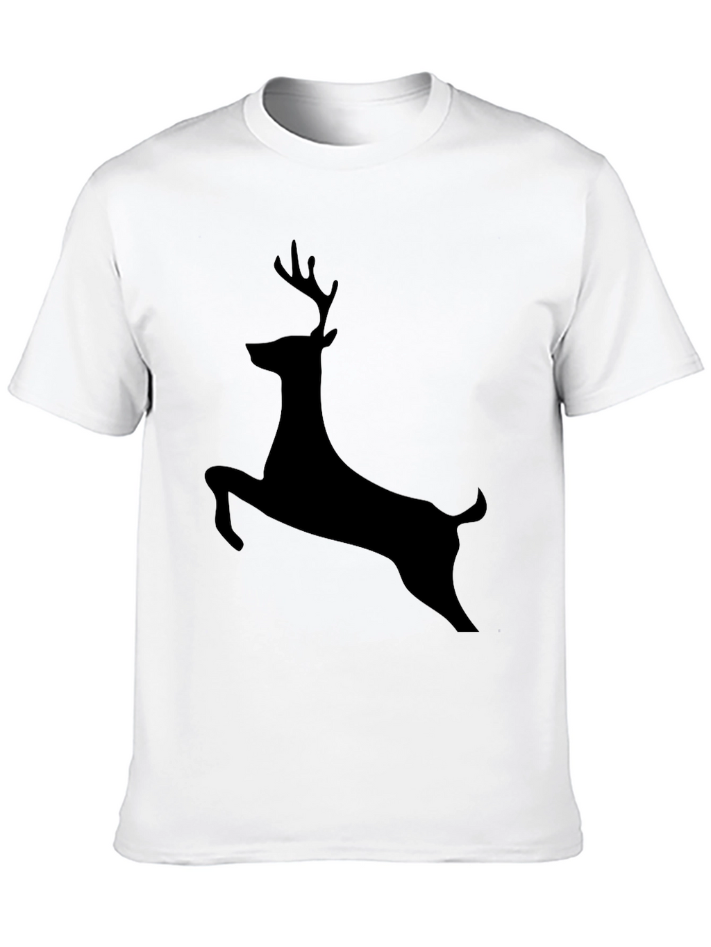 Black Deer Silhouette Graphic Tee