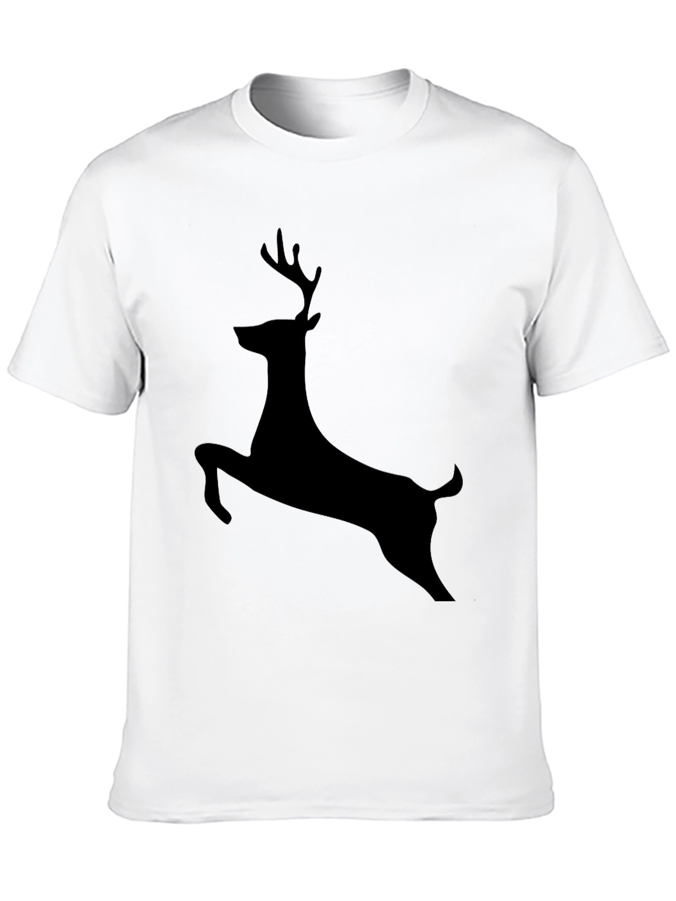 Black Deer Silhouette Graphic Tee