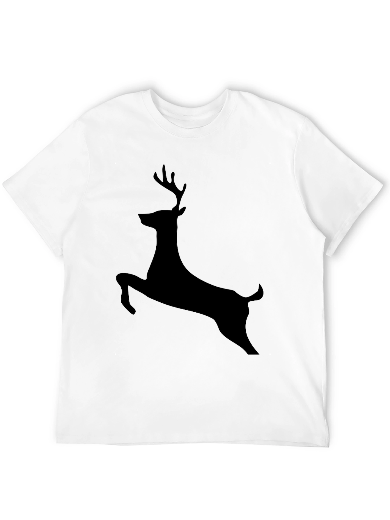 Black Deer Silhouette Graphic Tee