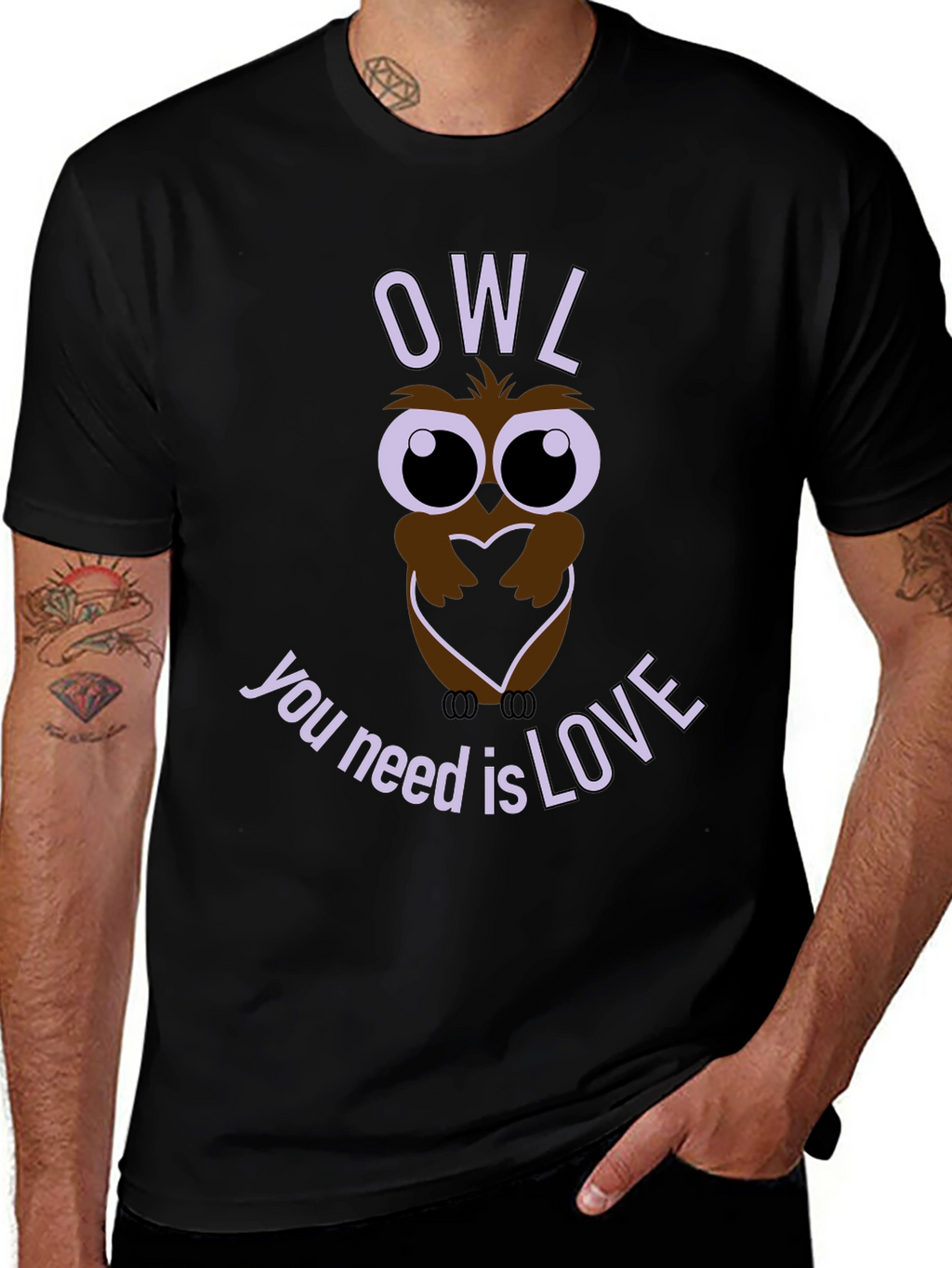 Owl You Need is Love T-Shirt - Graphic Tee