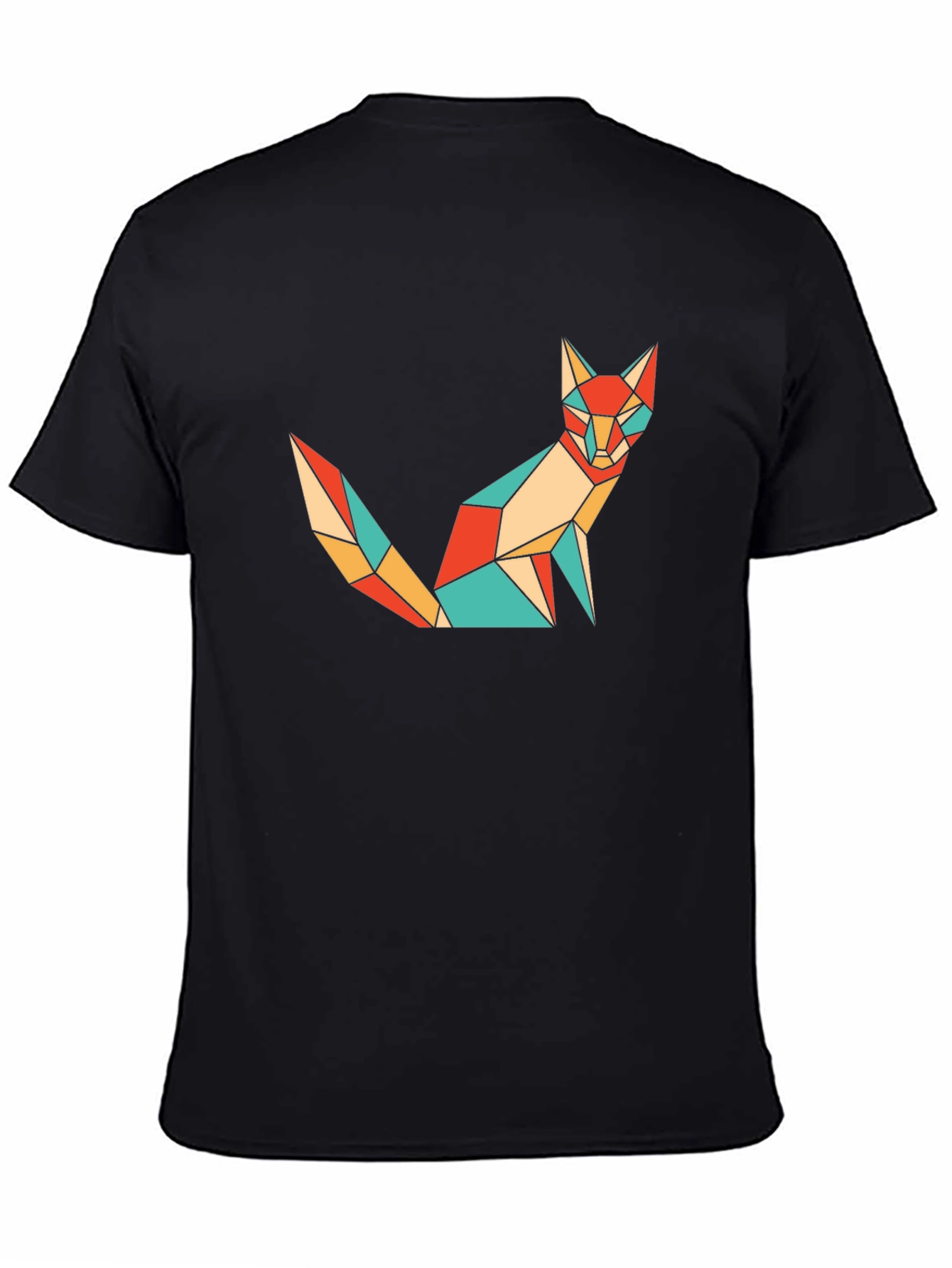 Geometric Fox T-Shirt - Modern Art Tee