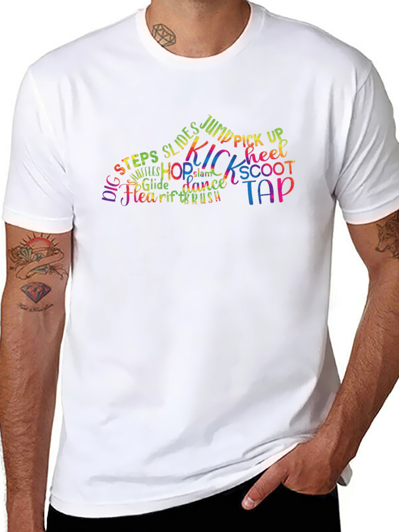 Dance Moves Shoe Shape T-Shirt