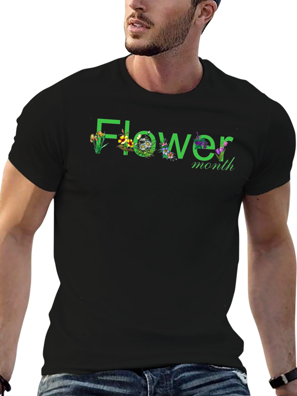 Flower Month Graphic T-Shirt