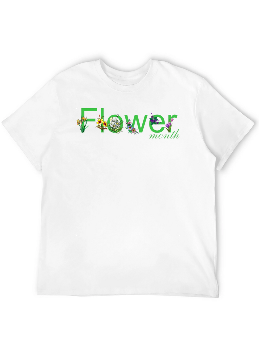 Flower Month Graphic T-Shirt