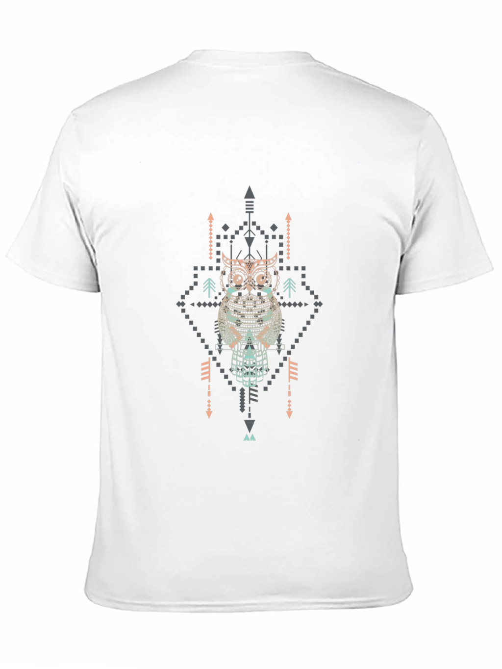 Aztec Owl Graphic Print T-Shirt