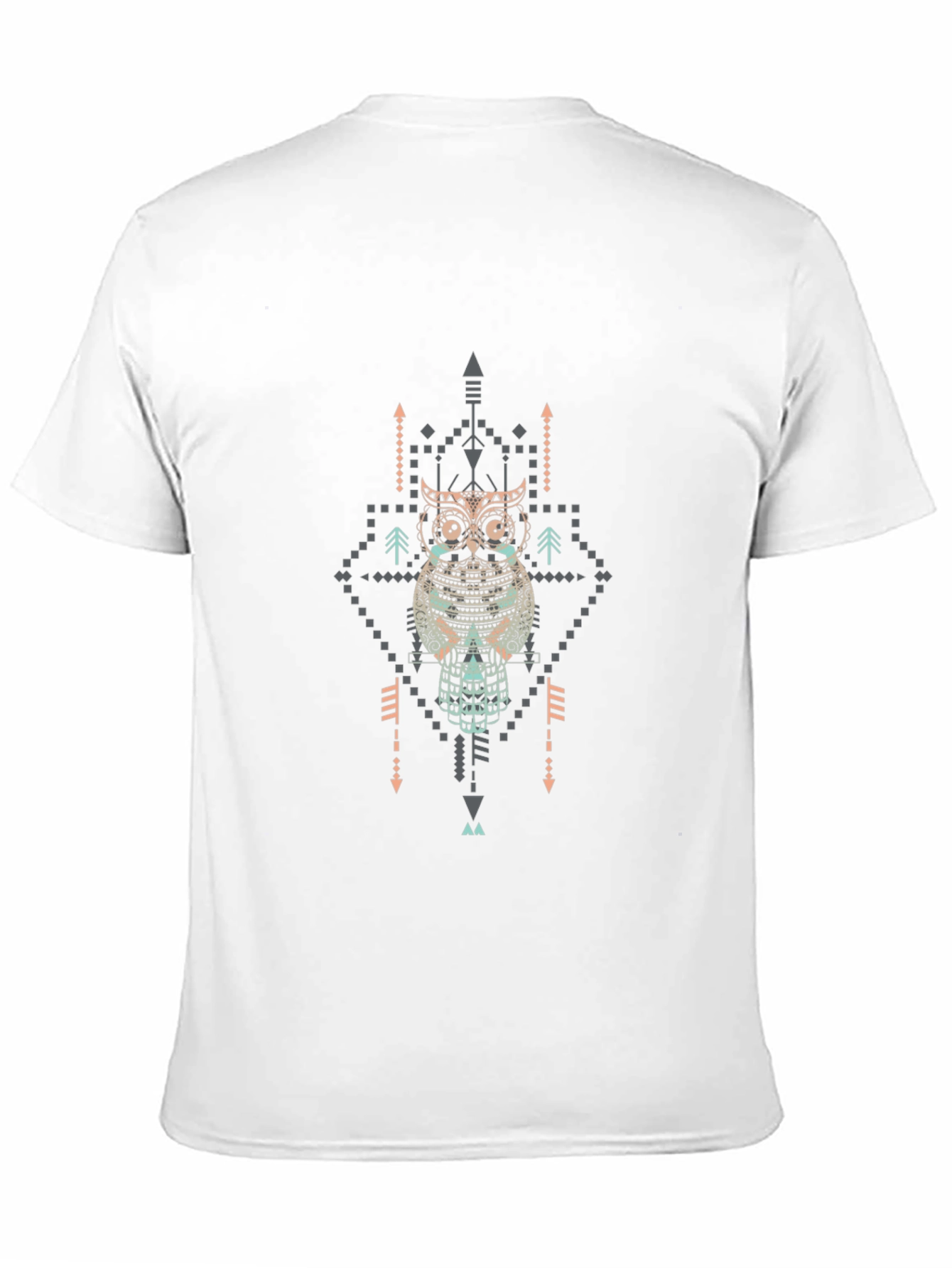 Aztec Owl Graphic Print T-Shirt