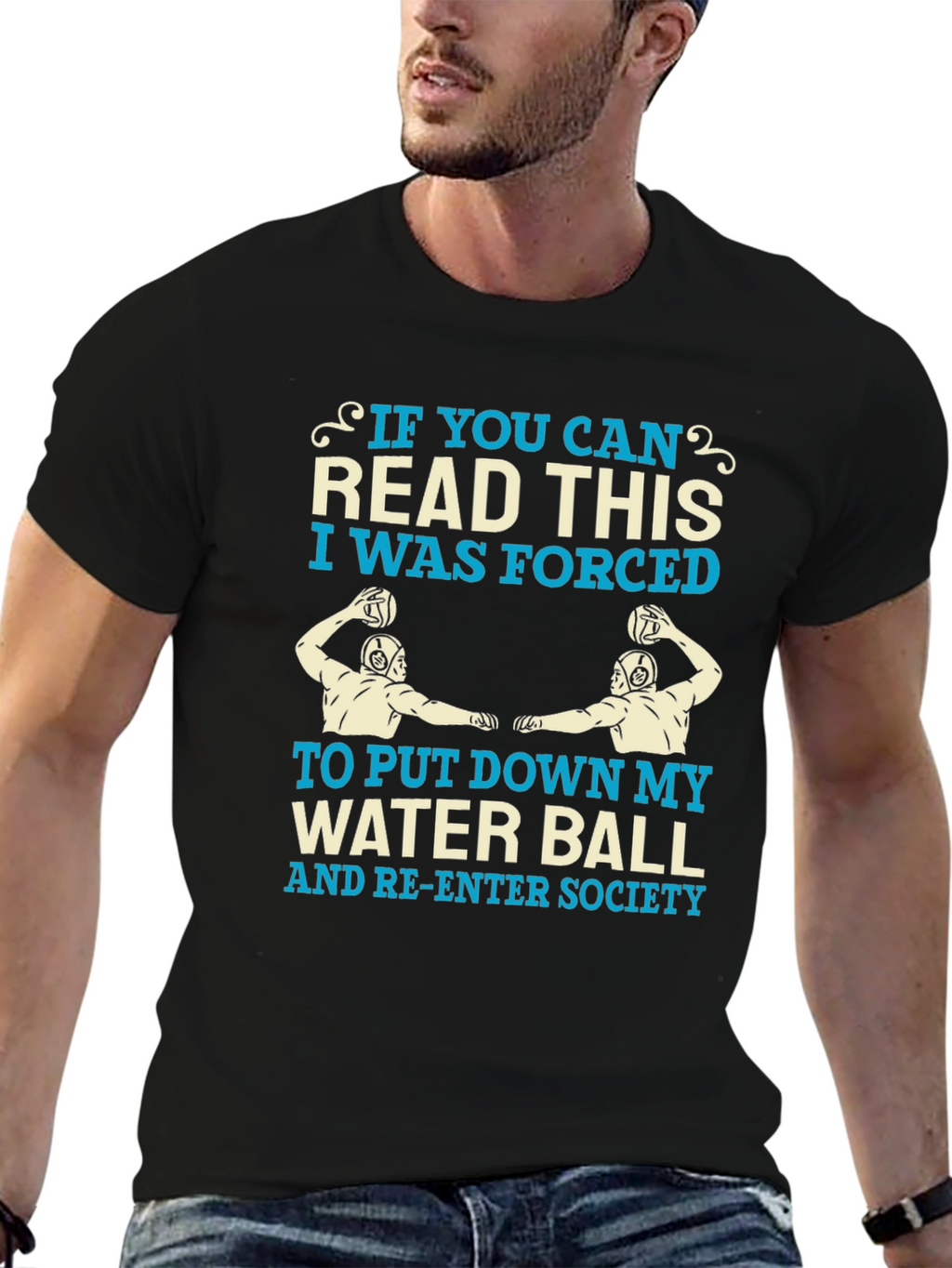 Water Polo T-Shirt - Forced to Re-Enter Society