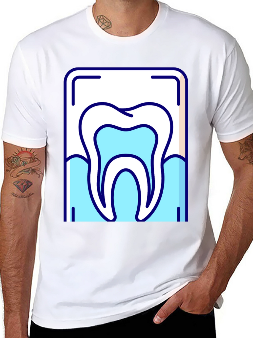 Tooth Graphic Tee - Dental Hygiene Awareness