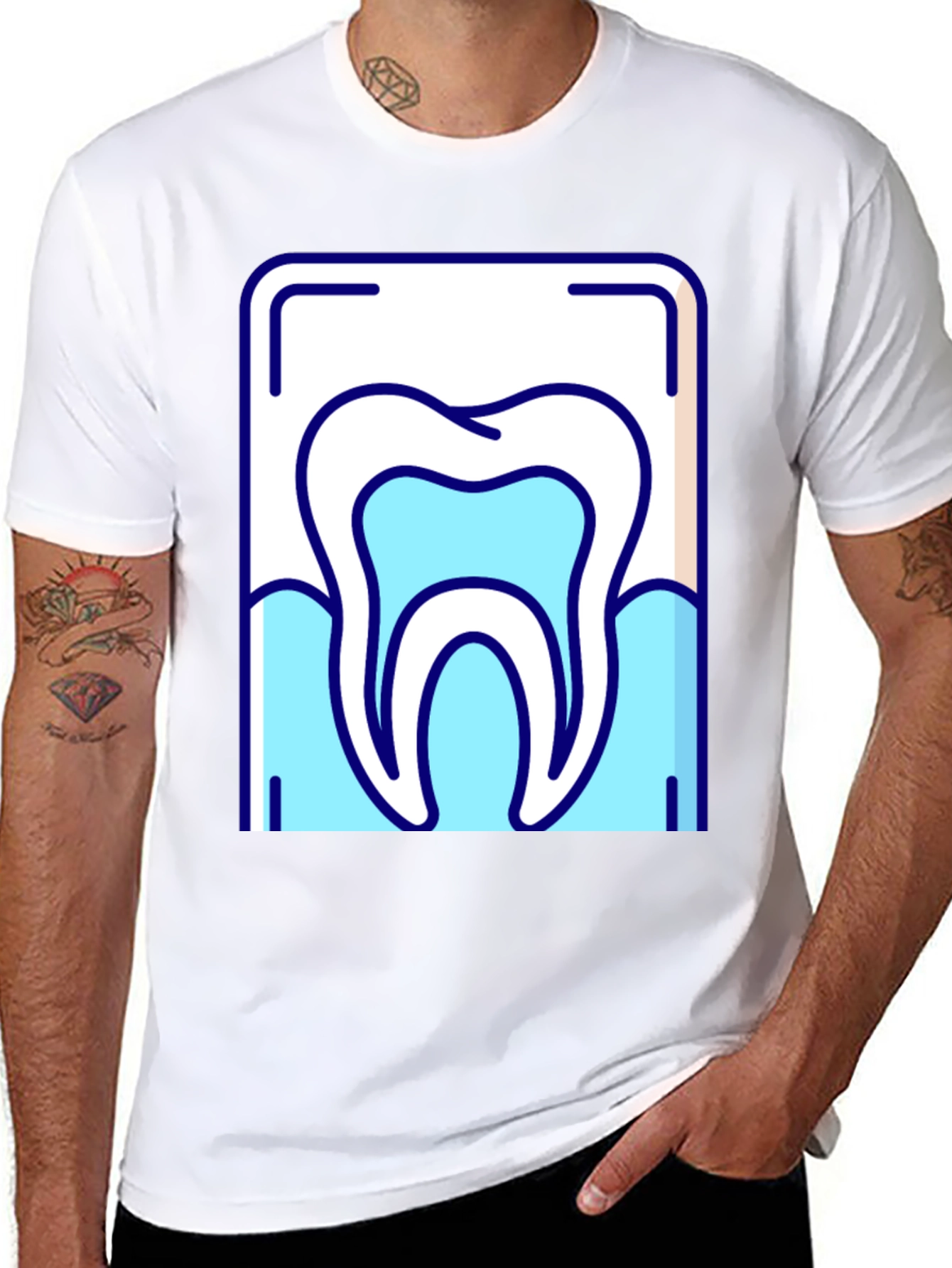 Tooth Graphic Tee - Dental Hygiene Awareness