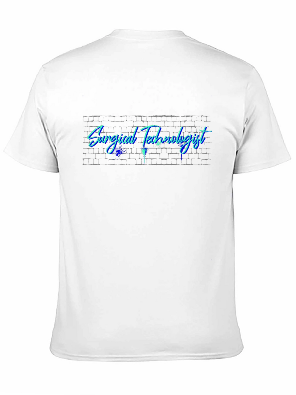 Surgical Technologist Brick Wall Graphic T-Shirt