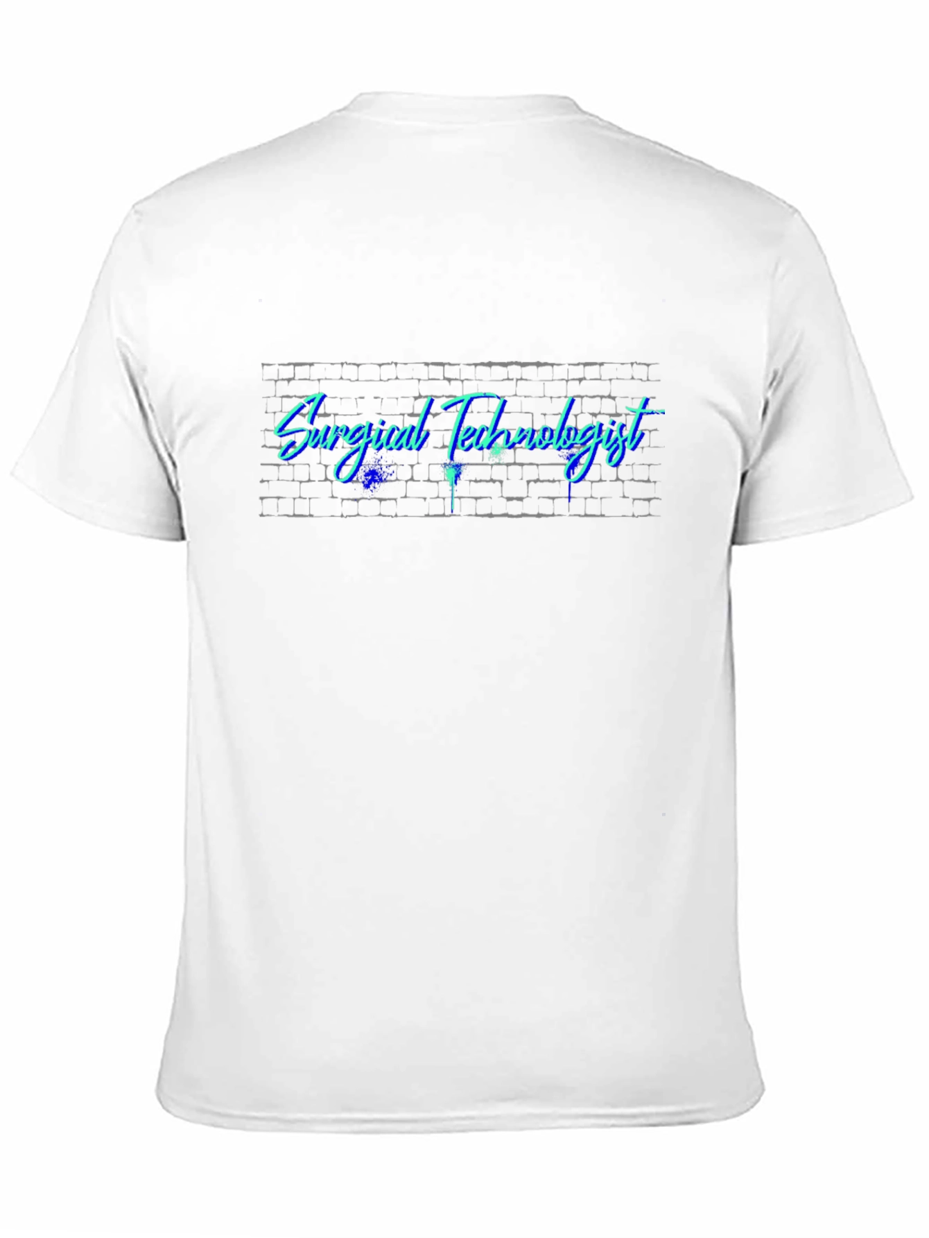 Surgical Technologist Brick Wall Graphic T-Shirt
