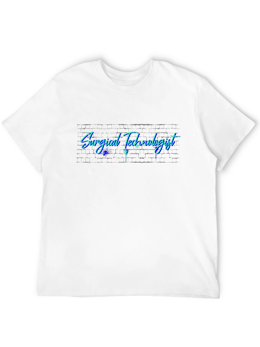 Surgical Technologist Brick Wall Graphic T-Shirt
