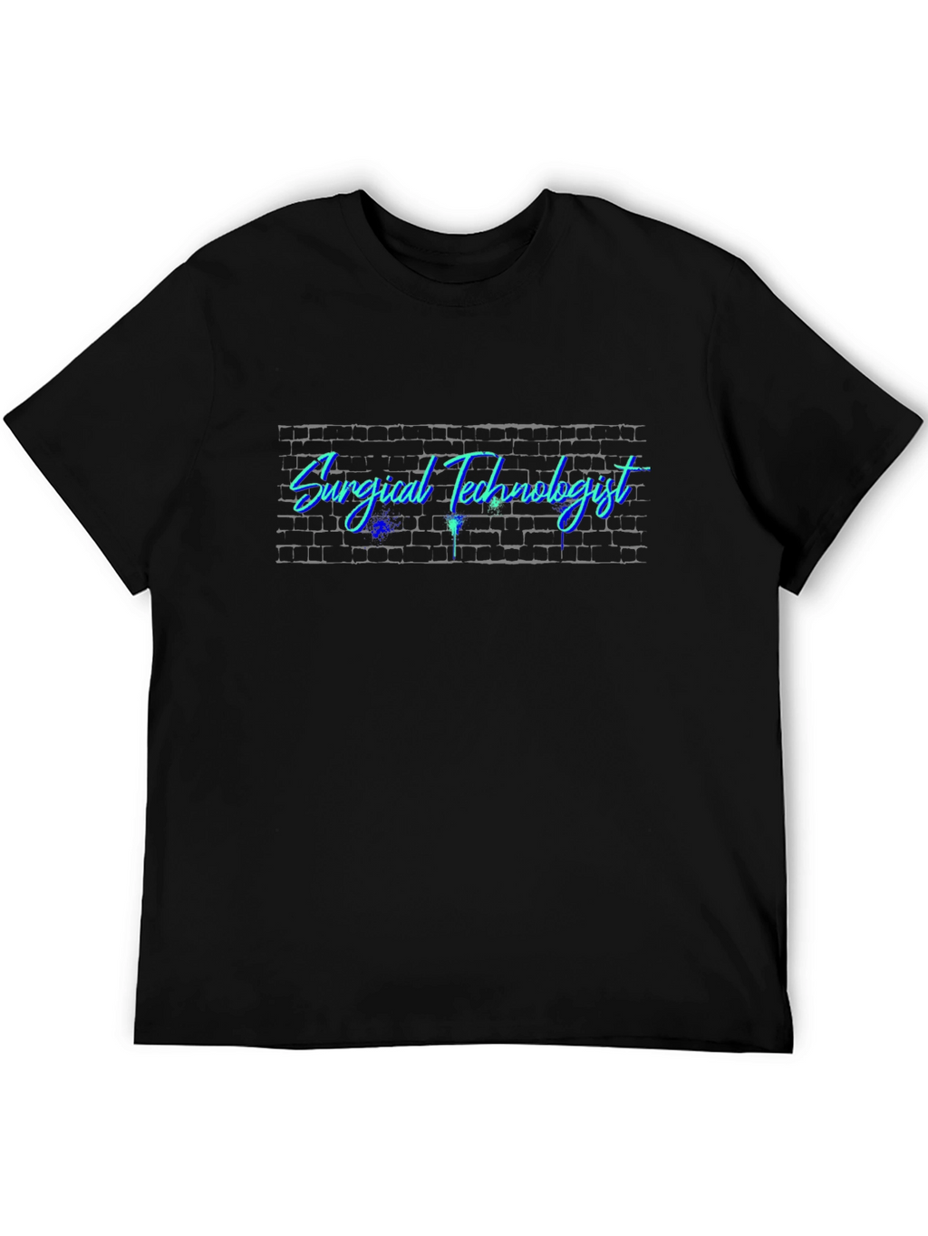 Surgical Technologist Brick Wall Graphic T-Shirt