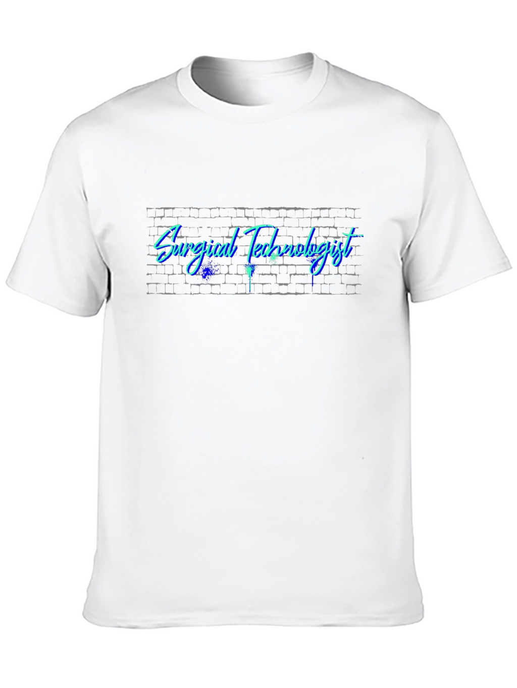 Surgical Technologist Brick Wall Graphic T-Shirt