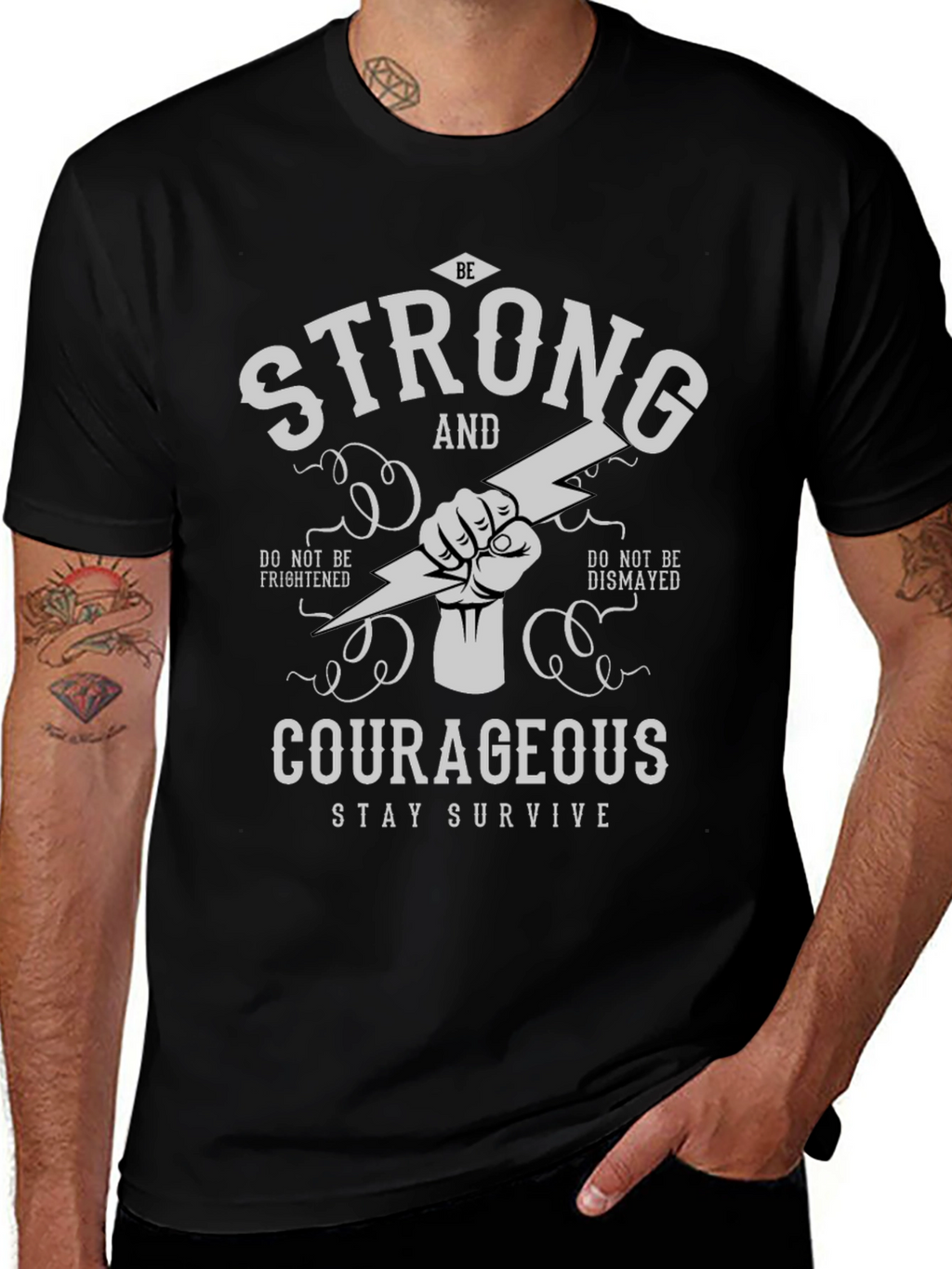 Be Strong & Courageous Graphic Tee