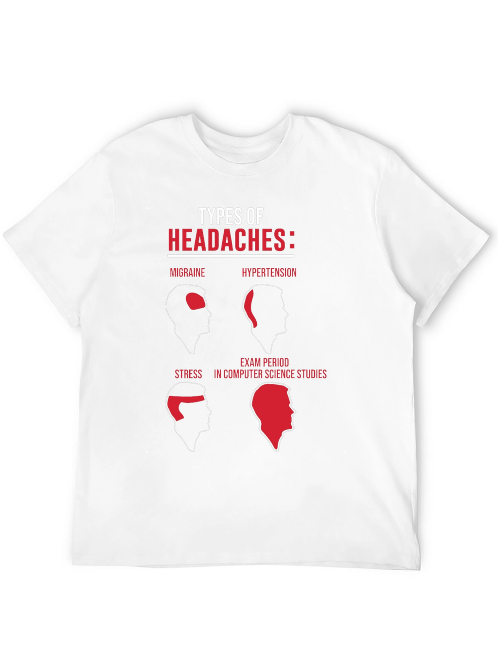 Funny Computer Science Headaches Graphic T-Shirt