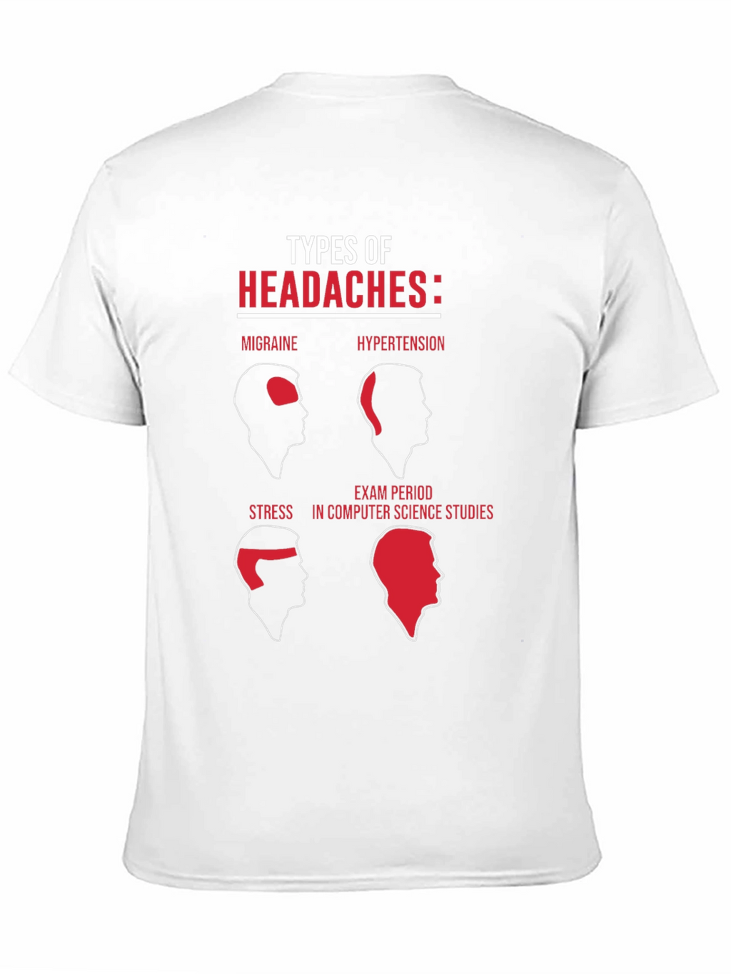 Funny Computer Science Headaches Graphic T-Shirt