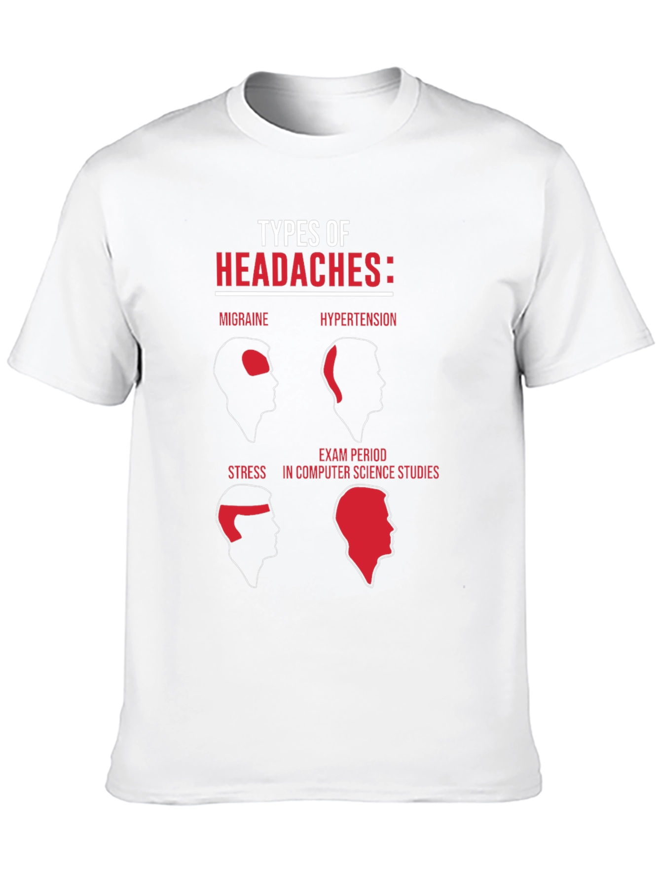 Funny Computer Science Headaches Graphic T-Shirt
