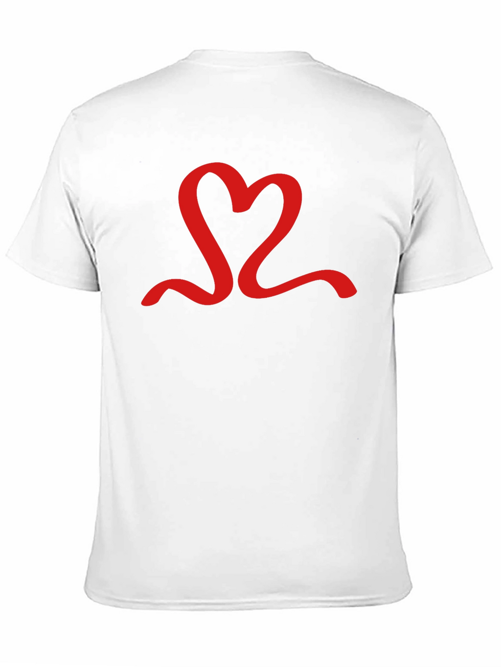 Red Heart Graphic Black T-Shirt