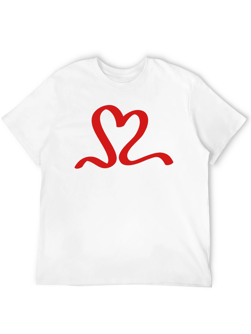 Red Heart Graphic Black T-Shirt