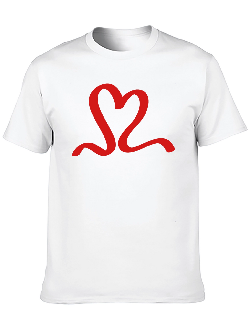 Red Heart Graphic Black T-Shirt