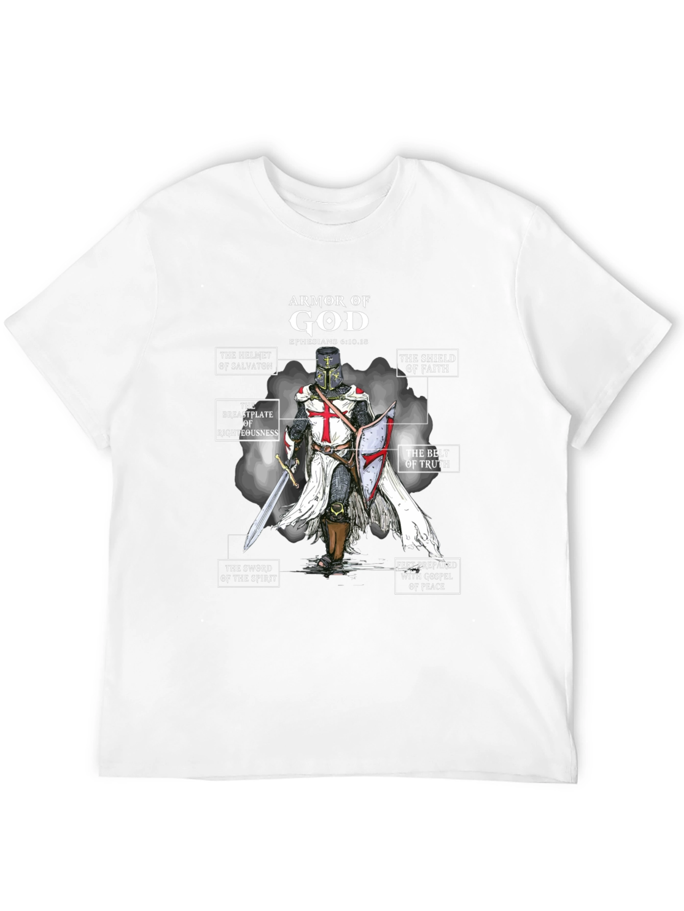 Armor of God T-Shirt - Christian Knight Tee