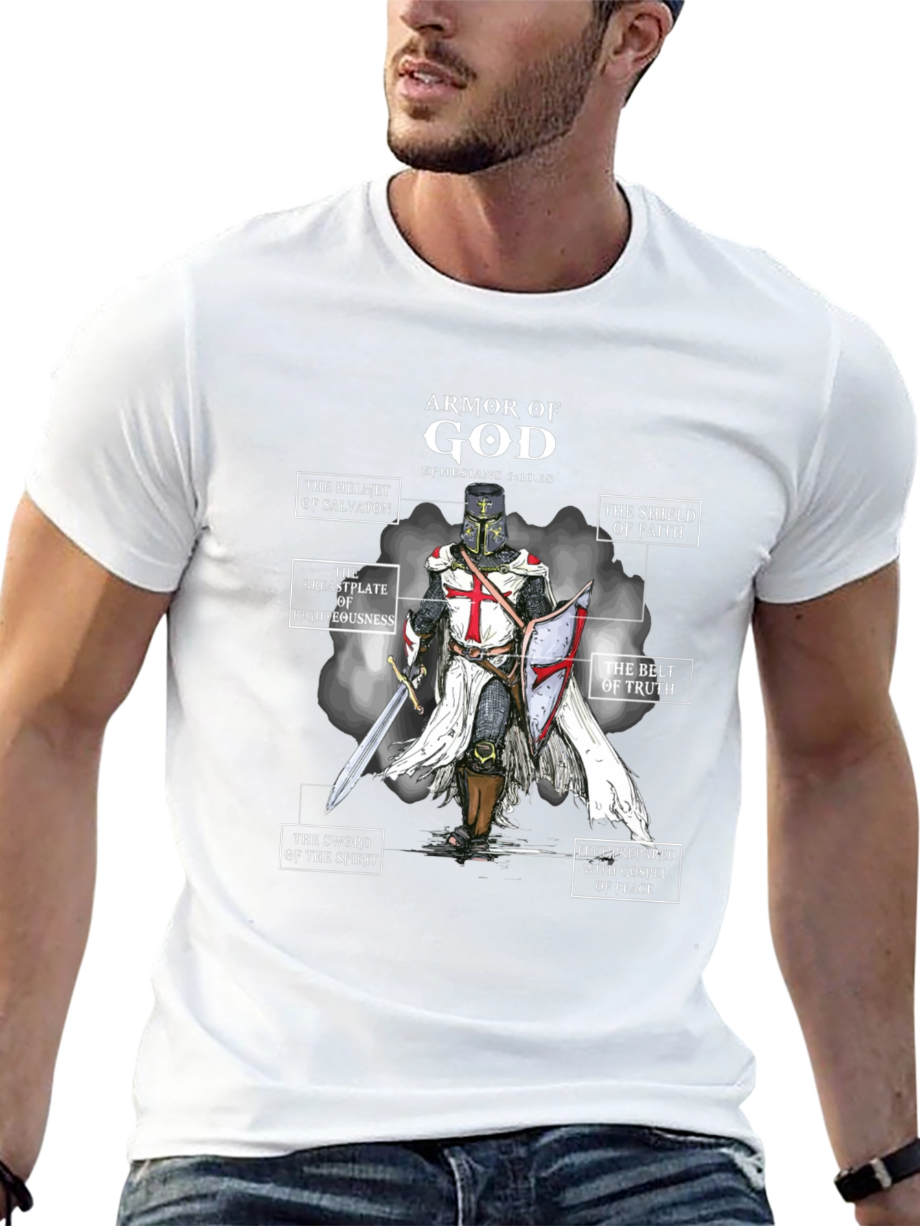 Armor of God T-Shirt - Christian Knight Tee