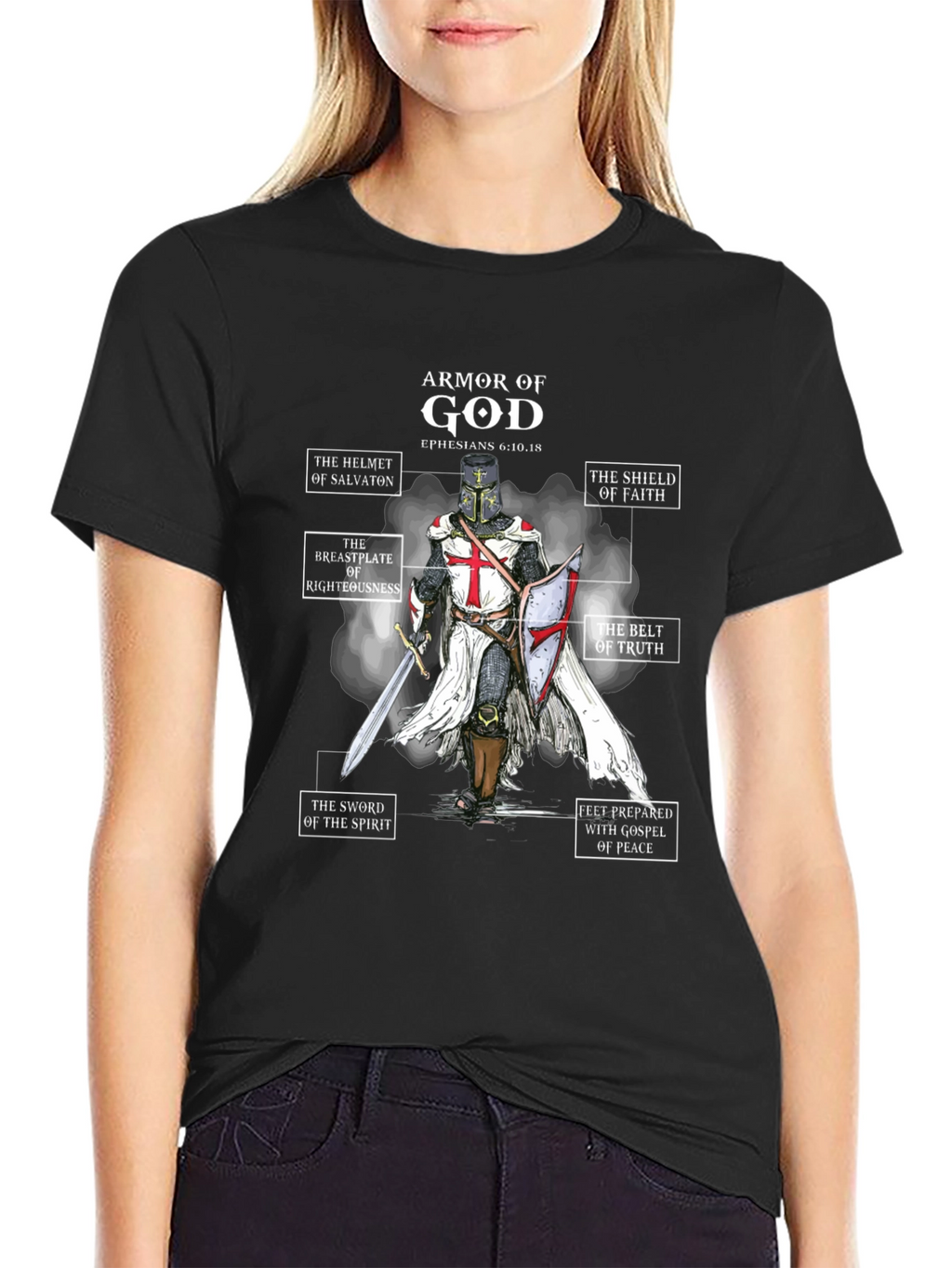 Armor of God T-Shirt - Christian Knight Tee